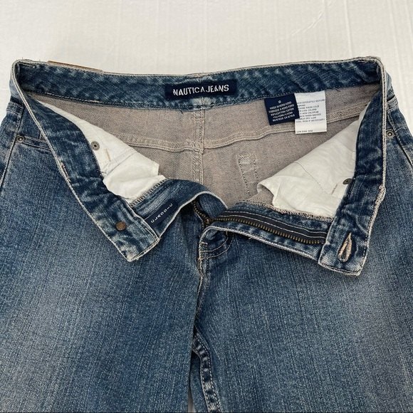 Vintage Nautica Jeans Classic Fit Straight Mid-Rise Blue Denim Med Wash Size 6 - Picture 8 of 16